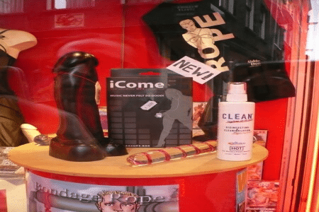 Pictures of mixed items related to sex toys